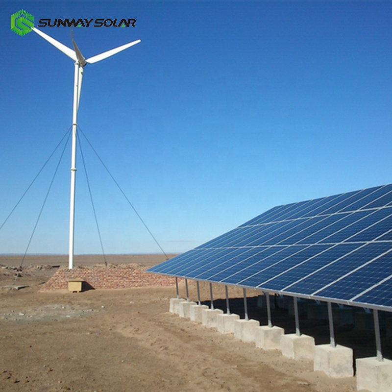 220V Gerador de Vento 3kw 5kw Turbina Eólica Sistema de Geração de Energia Solar e Eólica Preço