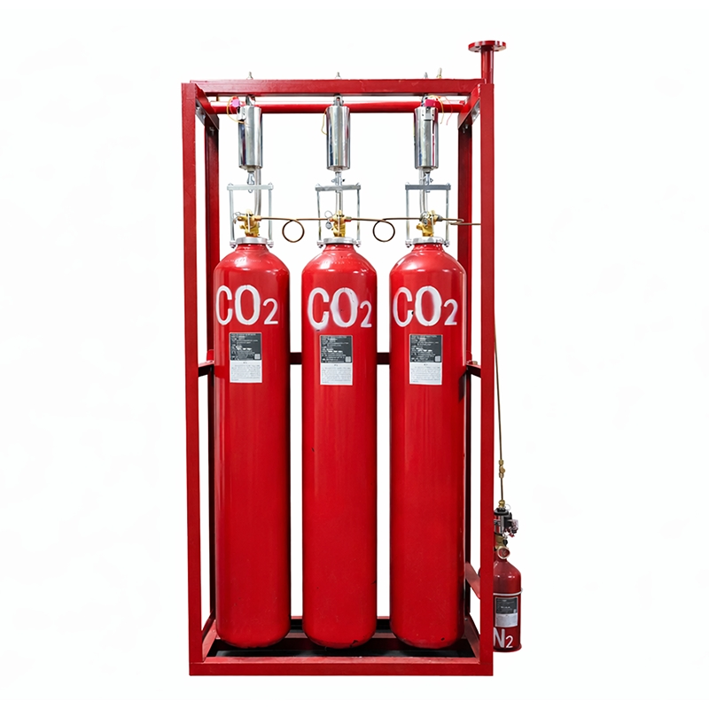 Sistema de Supressão de Incêndio Industrial CO2 com Detector de Fumaça
