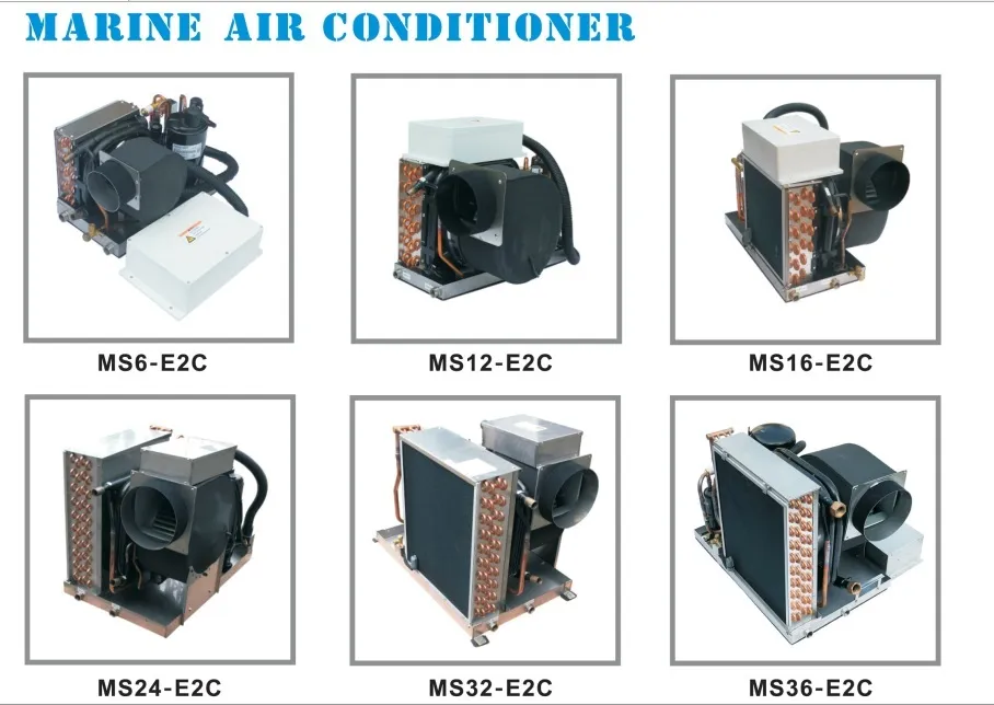 Sistema de Ar Condicionado Marinho Compacto 9000BTU para Iates