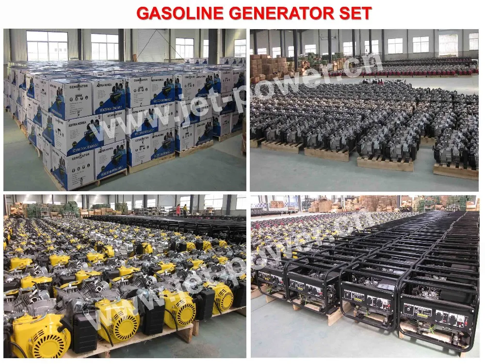 Gerador a Gasolina Super Silencioso com Início Elétrico e Sistema de Partida Recoil 8500W 9000W 10000W