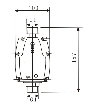 550W a 1.1kw Fechar Interruptor de Pressão Estável à Prova de Chuva para Nipple Usado em Sistema de Água