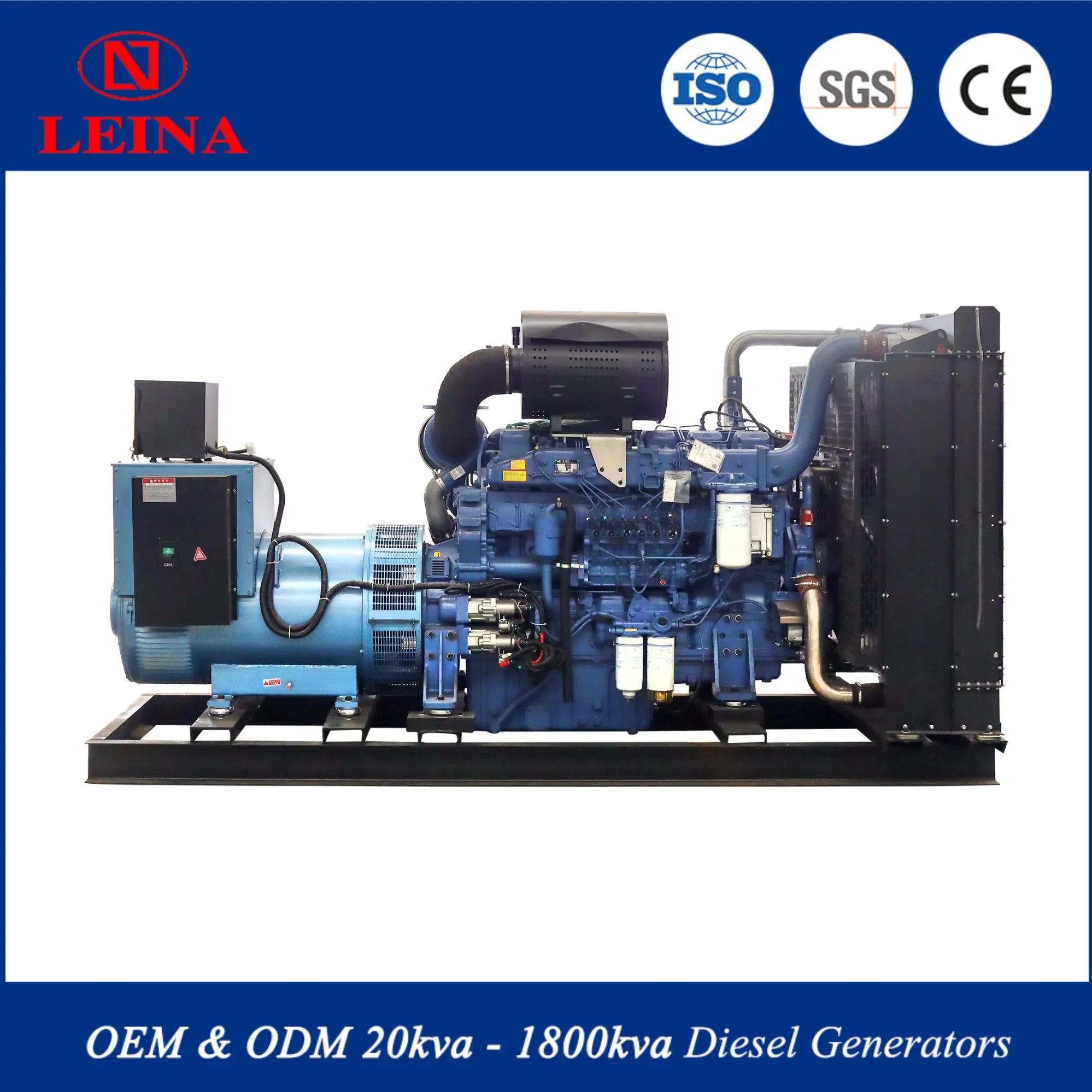 Gerador Diesel Poderoso 1500kVA com Cumminss Weichai Yuchai