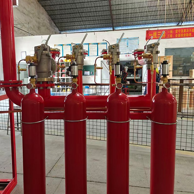 Sistema de Supressão de Incêndio Industrial CO2 com Detector de Fumaça