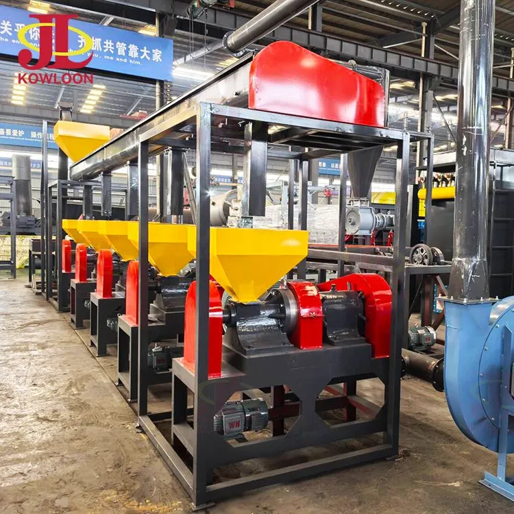 Máquina Granuladora de Borracha de Grande Capacidade Sistema de Reciclagem de Pneus de Carro Triturador Industrial de Pneus