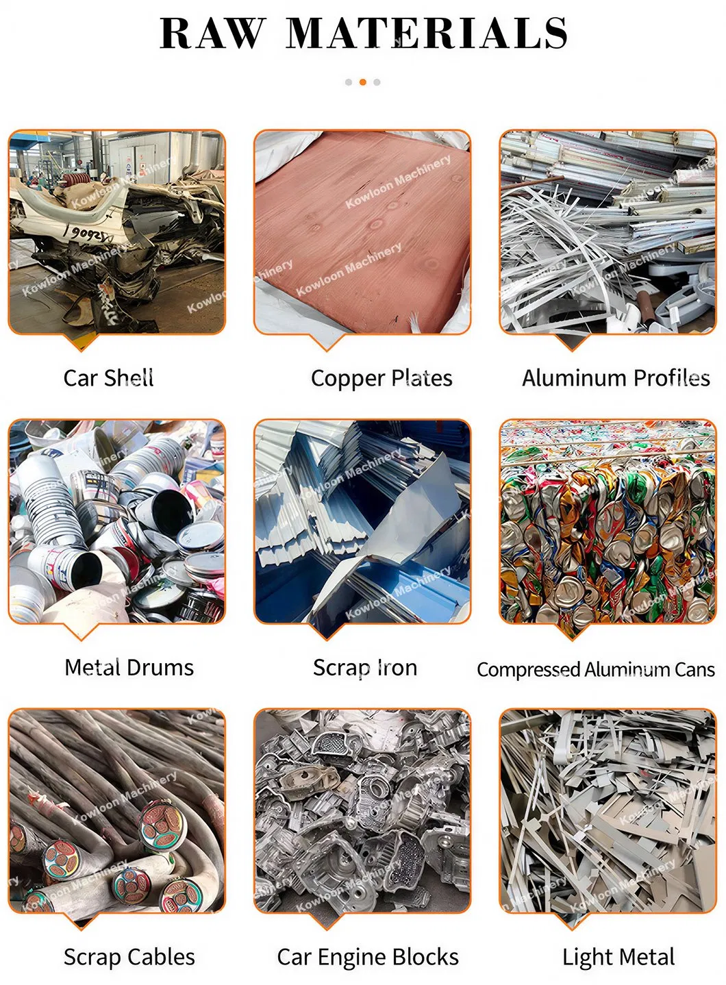 Materiais aplicáveis