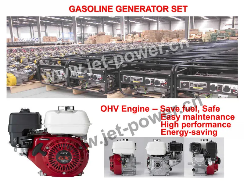 Gerador a Gasolina Super Silencioso com Início Elétrico e Sistema de Partida Recoil 8500W 9000W 10000W