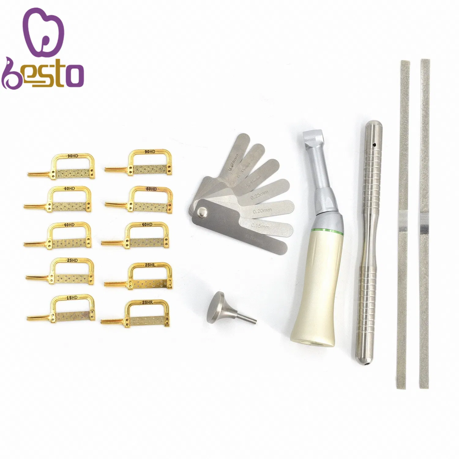 Ferramentas Odontológicas Ortodonticas Kit de Estripamento Interproximal Reciprocante com Ângulo Contra 4: 1 Sistema Ipr
