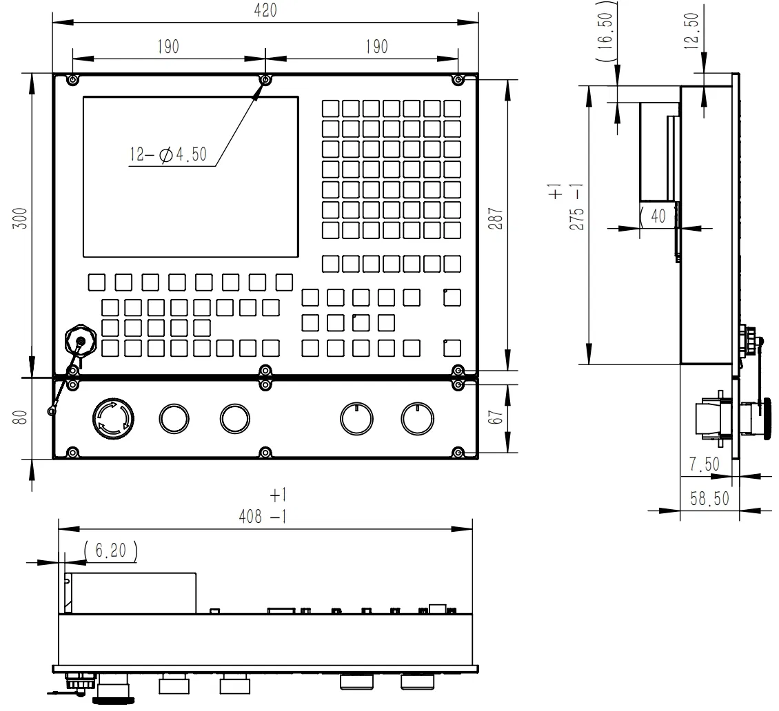 Dimensões do CNC