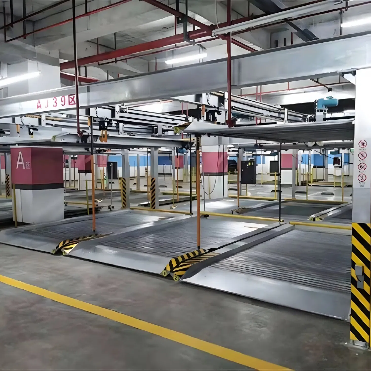 Sistema de Estacionamento de Quebra-Cabeça de Estrutura de Aço Durável para Estacionamentos de Hospital