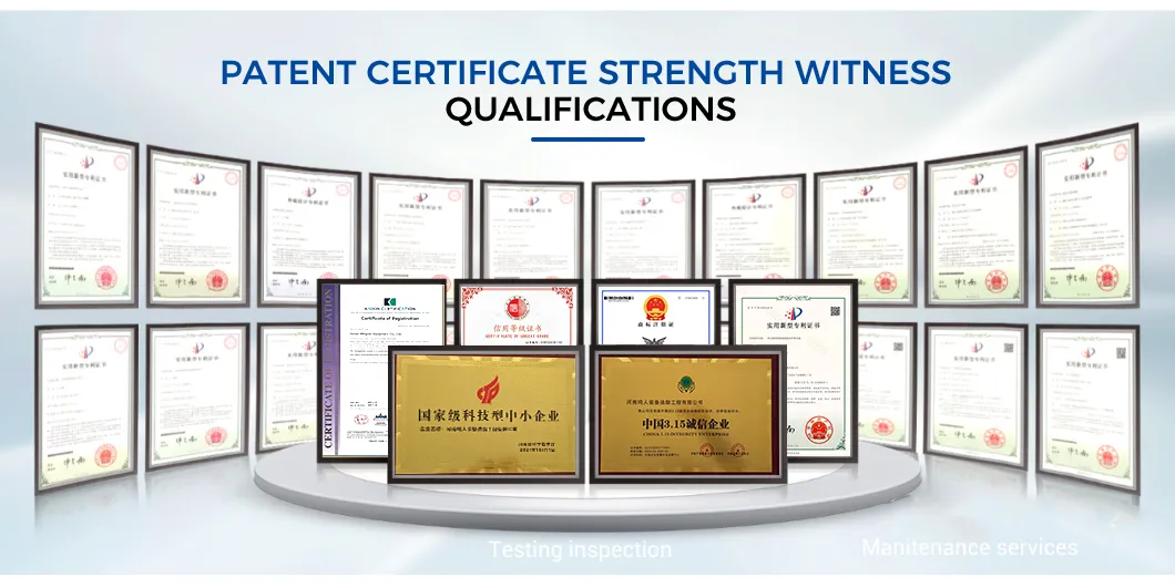 Certificações do equipamento