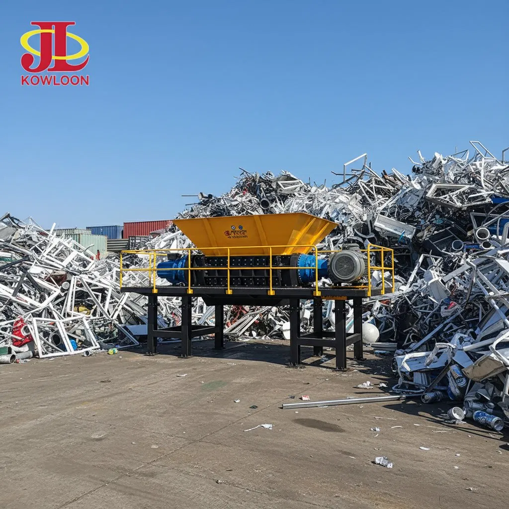 Sistema de Reciclagem de Perfis de Alumínio para Processamento de Sucata de Alumínio com Triturador de Metal de Alta Resistência