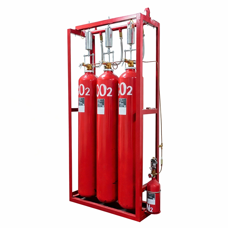 Sistema de Supressão de Incêndio Industrial CO2 com Painel de Alarme de Incêndio e Equipamentos de Segurança