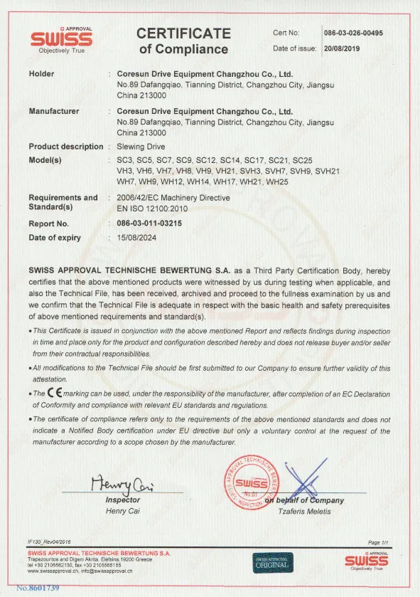 Certificado CE Vh7