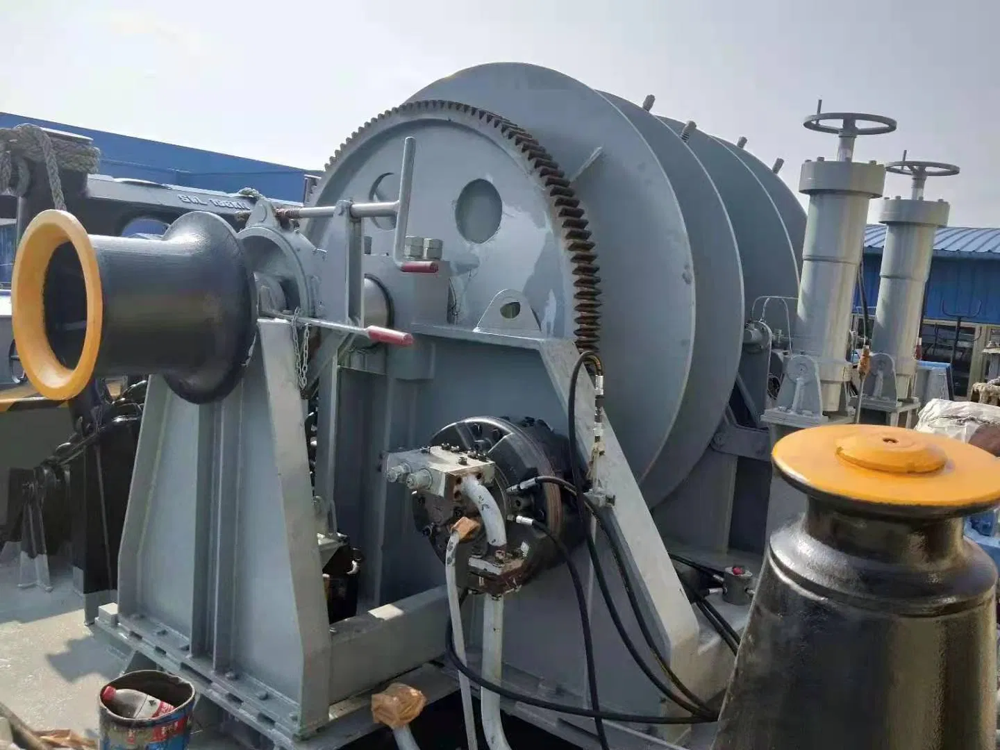 Sistema de Guincho Hidráulico Industrial Marinho 15 Ton