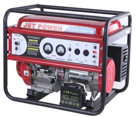 Gerador a Gasolina Super Silencioso com Início Elétrico e Sistema de Partida Recoil 8500W 9000W 10000W
