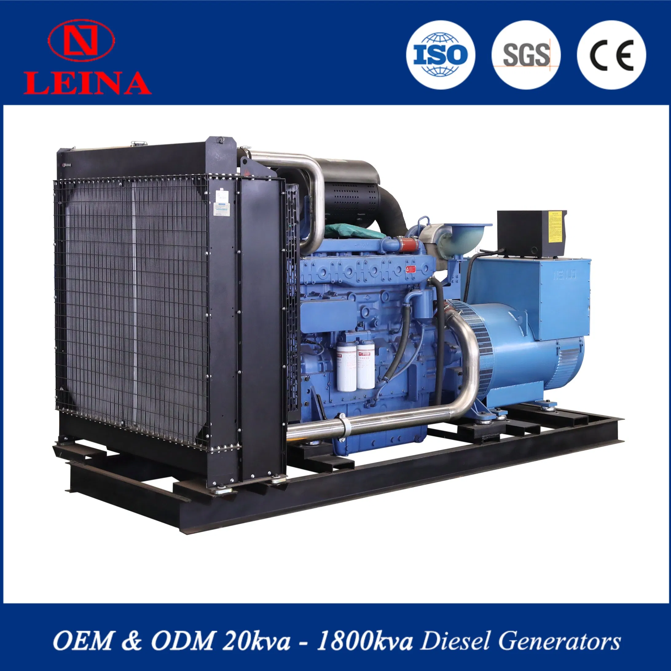 Gerador Diesel Poderoso 1500kVA com Cumminss Weichai Yuchai