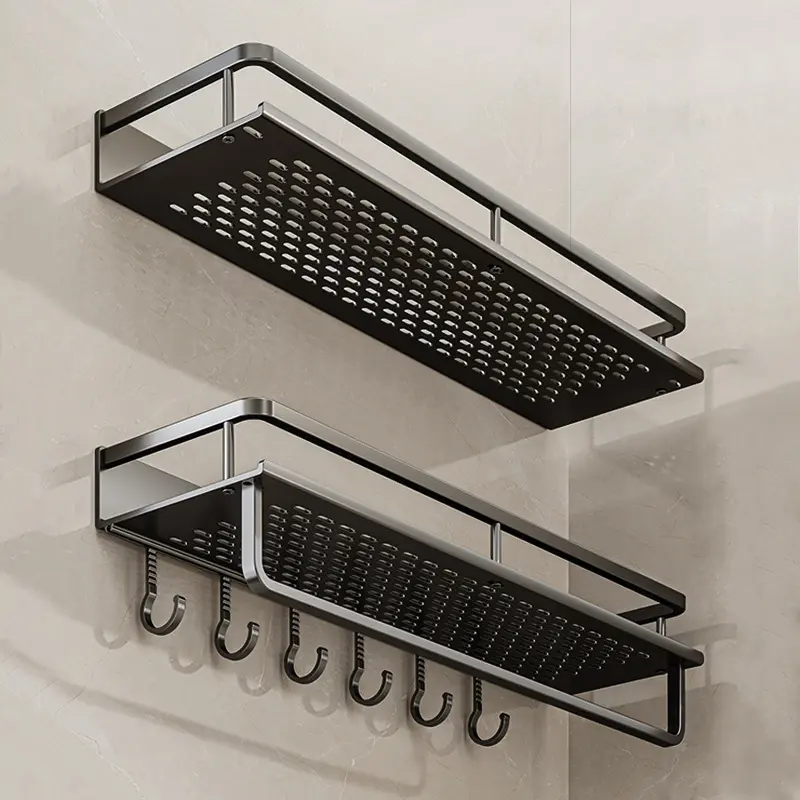 Wholesale Aluminum wall-mounted storage rack for bathroom shelves Factory, Supplier