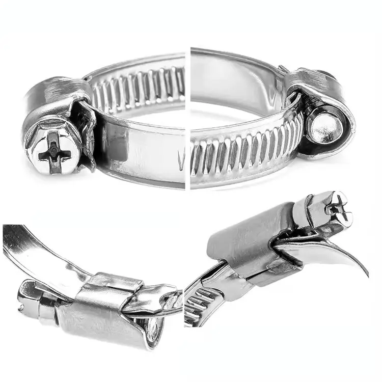 German Stainless Steel Metal Hose Clamp Size 3-21