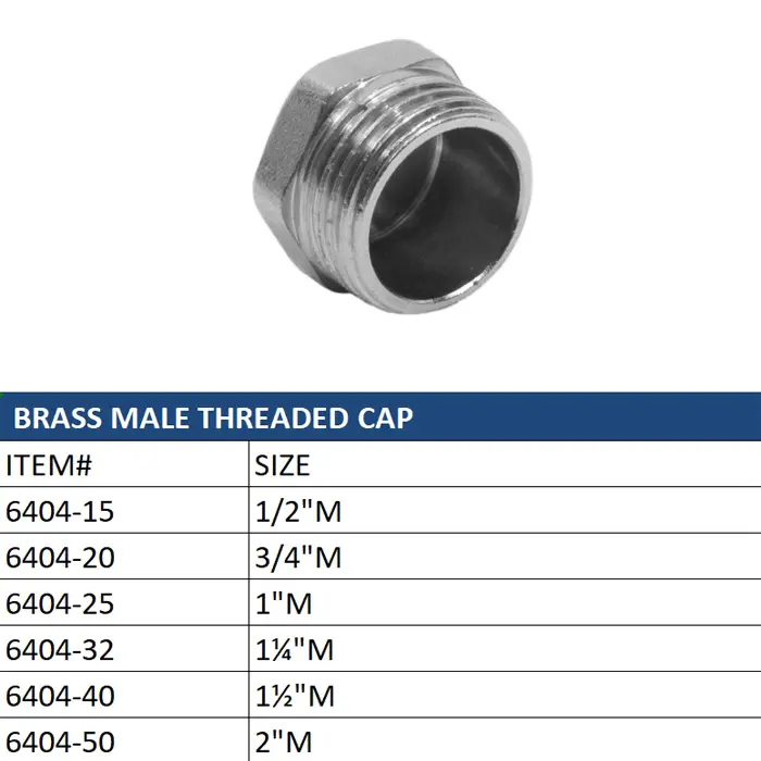 China Brass Female Threaded Cap: Reliable Pipe End Sealing Solution Factories, Suppliers