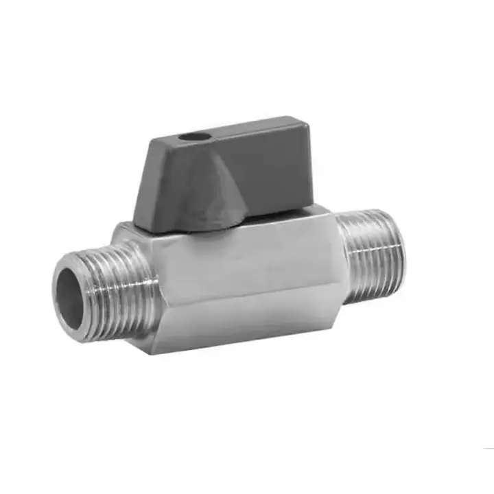 Wholesale 1'2'3'4' double inner wire 1/4 copper valve mini ball valve switch Factories, Suppliers