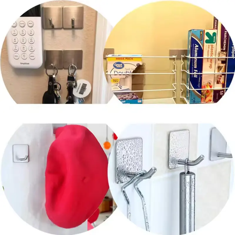 China Stainless Steel Self-adhesive Hook for bathroom wall hook Manufacturer, Factory