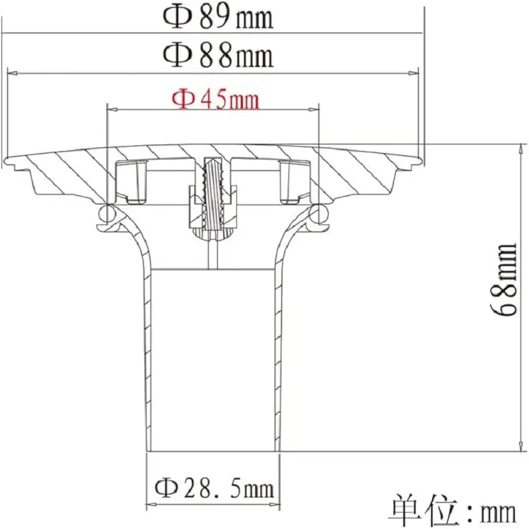 China 3-1/2'' Plastic Chroming Sink Drain Strainer Cover Sink Stopper Manufacturer, Supplier