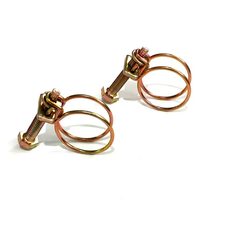 Wholesale Zinc Plated Loop Spring Band Type Squeeze Fuel Double Wire Hose Clamp Manufacturer, Factories