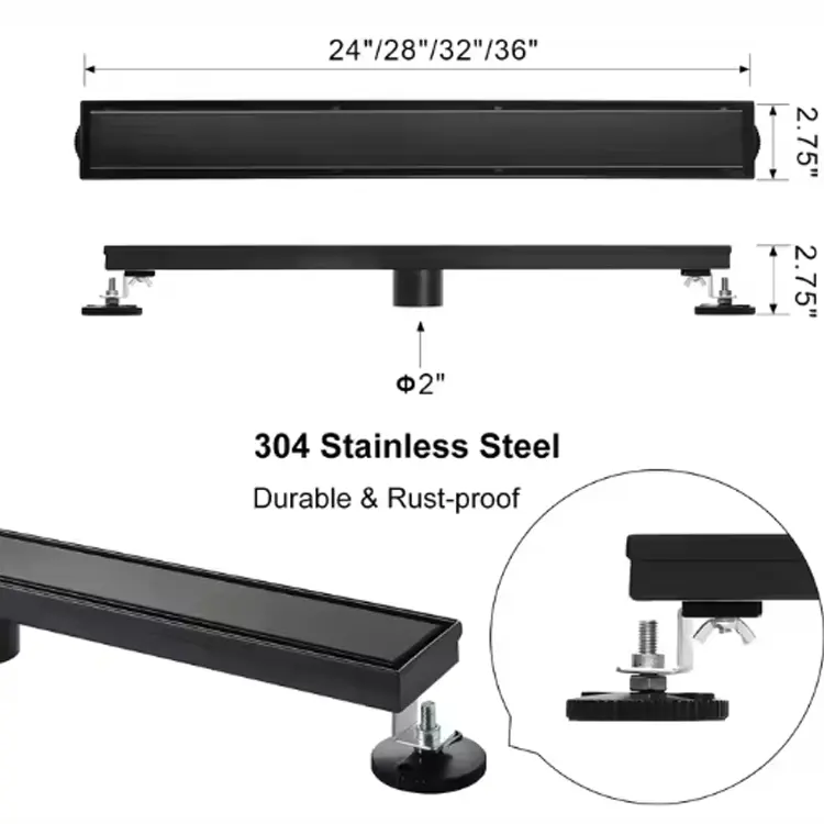 China Stainless Steel Linear Shower Floor Drain Manufacturer, Manufacturers
