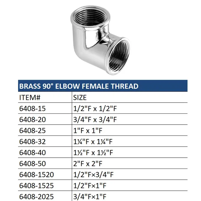 Wholesale Brass Female Threaded 90° Elbow: Sturdy Pipe Bend Option Factories, Suppliers