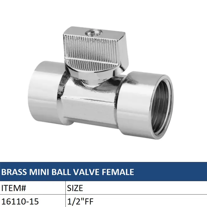 Wholesale Brass Mini Ball Valve with Female Thread Factories, Factory