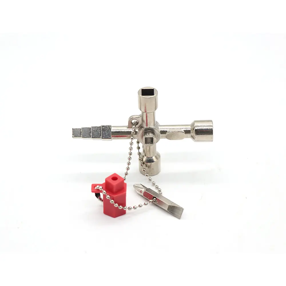 Wholesale Cross key with accessories electric mechanical switch cabinet key Factory, Supplier