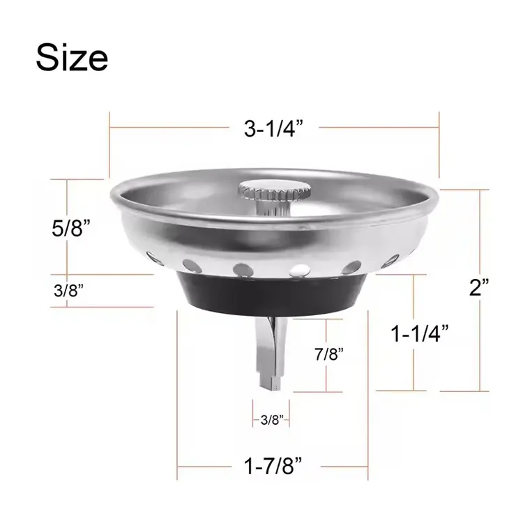 High-Quality Kitchen Sink Drain Strainer & Stopper Set Replacement Suppliers, Supplier