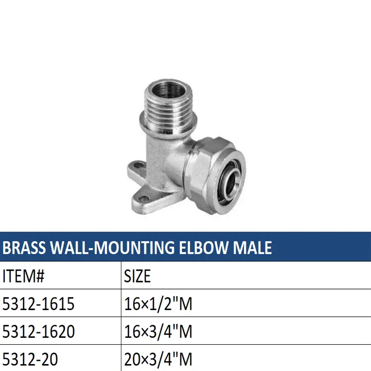 China Durable Brass WallMounting Elbow Fittings for Plumbing Manufacturer, Suppliers