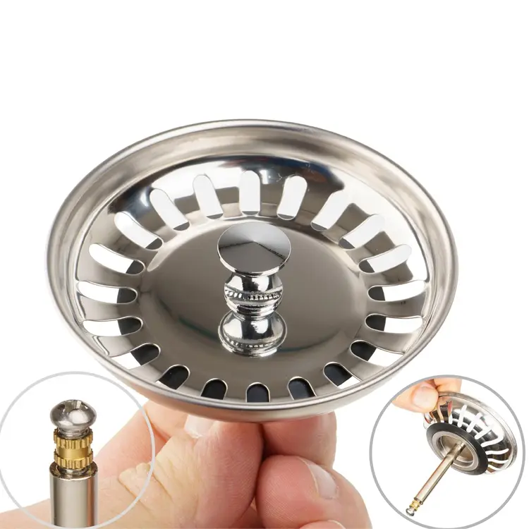 China adjustment kitchen sink strainer and stopper  Stainless Steel Kitchen Manufacturers, Factories