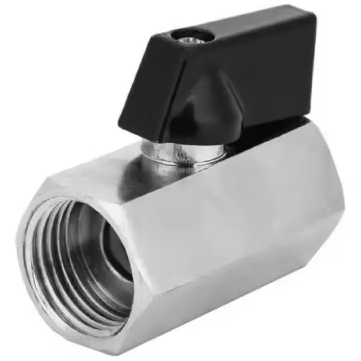 Wholesale 1'2'3'4' double inner wire 1/4 copper valve mini ball valve switch Factories, Suppliers