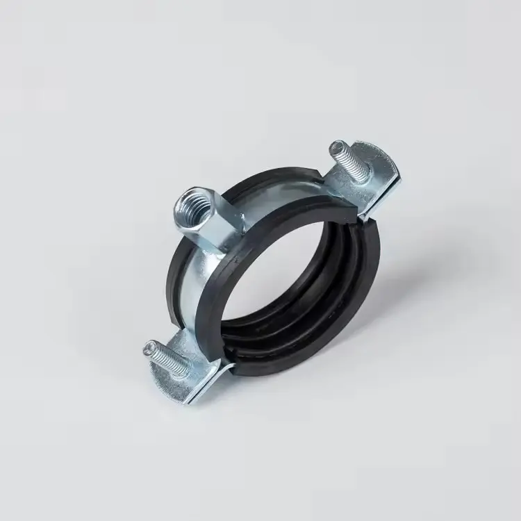 China Stainless Steel Metal strong adjustable Hose Pipe Clamps With Rubber Factories, Supplier