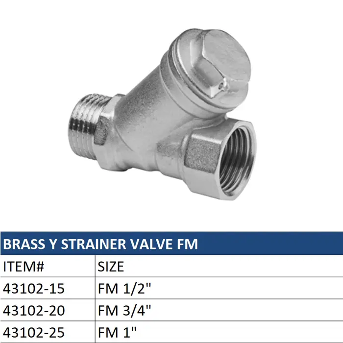High-Quality Brass Y Strainer Valve FM - Robust Design Ensures Reliable Debris Filtration Manufacturers, Factories