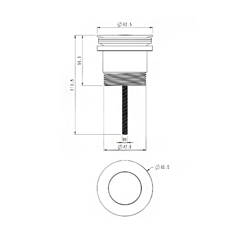 Wholesale Premium Cylinder Ejection Bathroom Drain Kit with Basin Filter Suppliers, Supplier