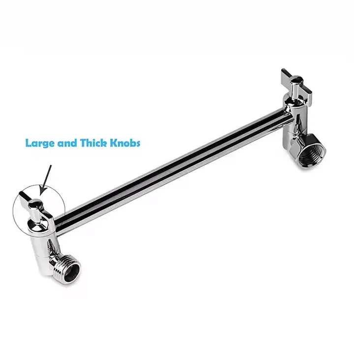 High-Quality Adjustable Brass Shower Head Extension Arm Polished Chrome Shower Arm Manufacturers, Supplier