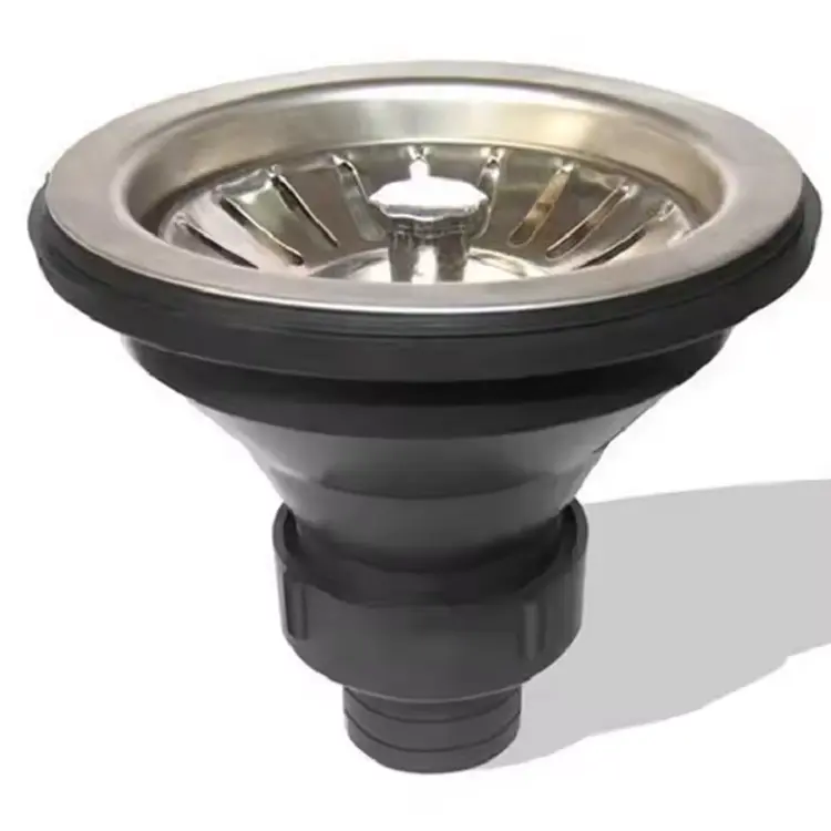China 114mm Plastic Stainless Steel Sink Strainer Round Dish Basin Drainer Manufacturer, Manufacturers