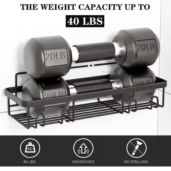 High-Quality Black Shower Shelves for Inside Shower with Soap Caddy Factories, Supplier
