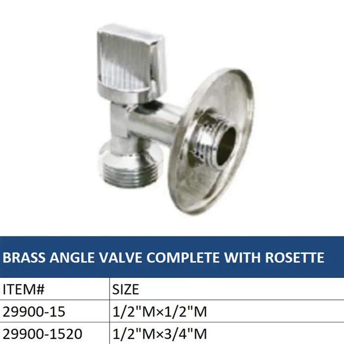 High-Quality Brass Angle Valve with Complete Rosette Manufacturer, Factories