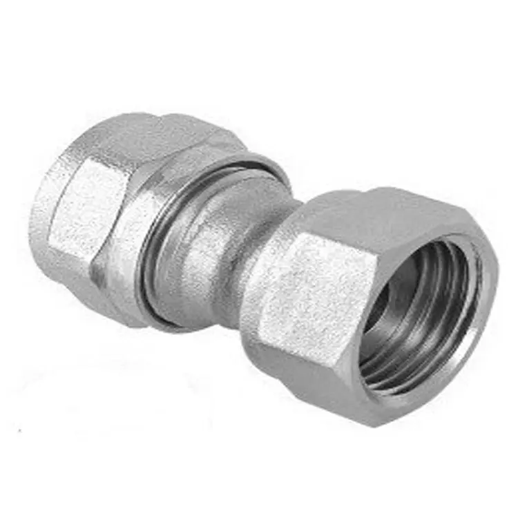 Wholesale Durable Brass Straight Coupler with Nut Size 16x1/2 Ideal for Plumbing Factories, Suppliers