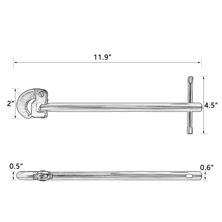 High-Quality Adjustable tap nut wrench Retractable basin wrench Sink wrench Manufacturer, Factory