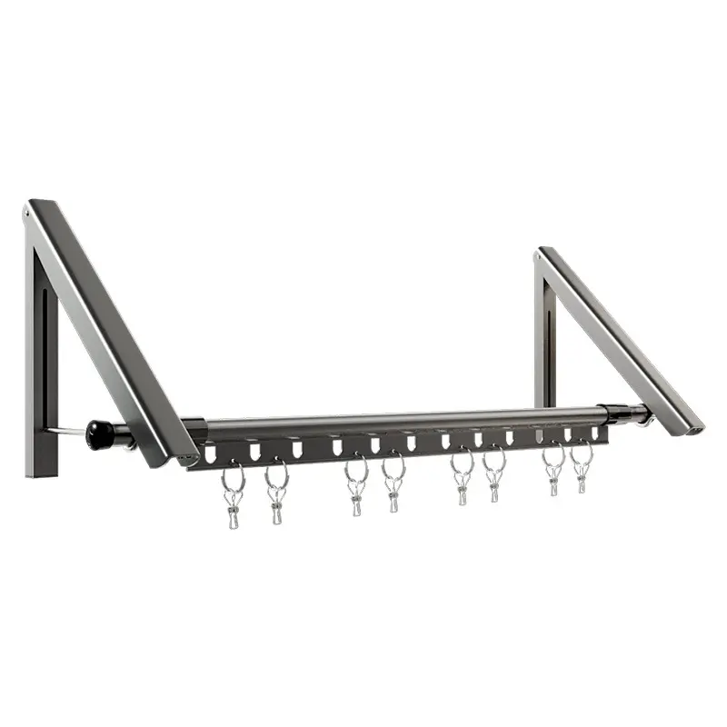 Wholesale Balcony perforation-free folding telescopic basking rod Manufacturer, Factories