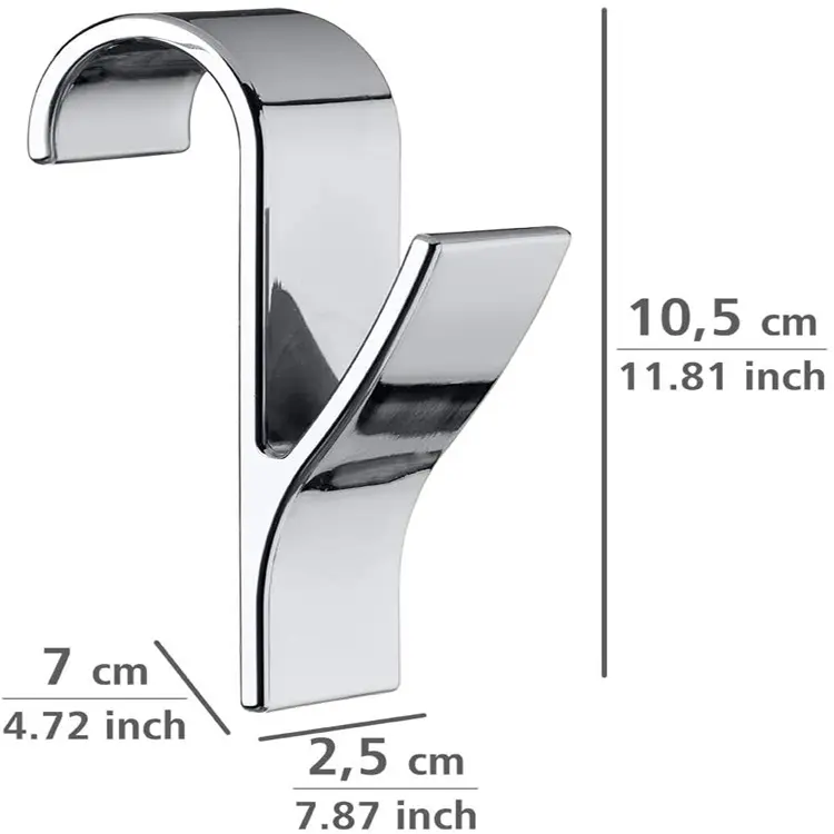 Space-Saving Single Hook for Bathroom Radiators