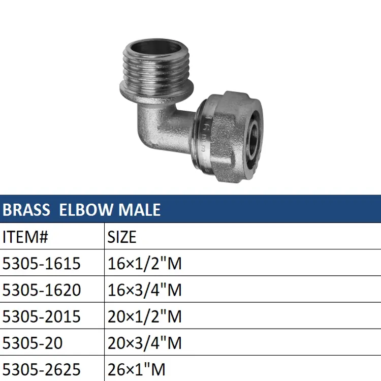 High-Quality Brass Elbow Pipe Fittings Set: Female & Male Threaded Manufacturer, Factories