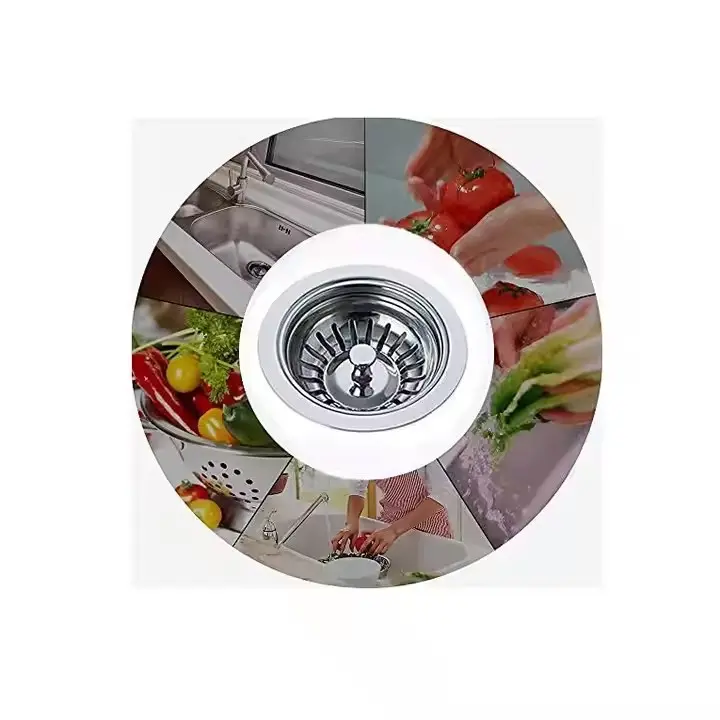 Stainless Steel Kitchen Sink Strainer Stopper Back View