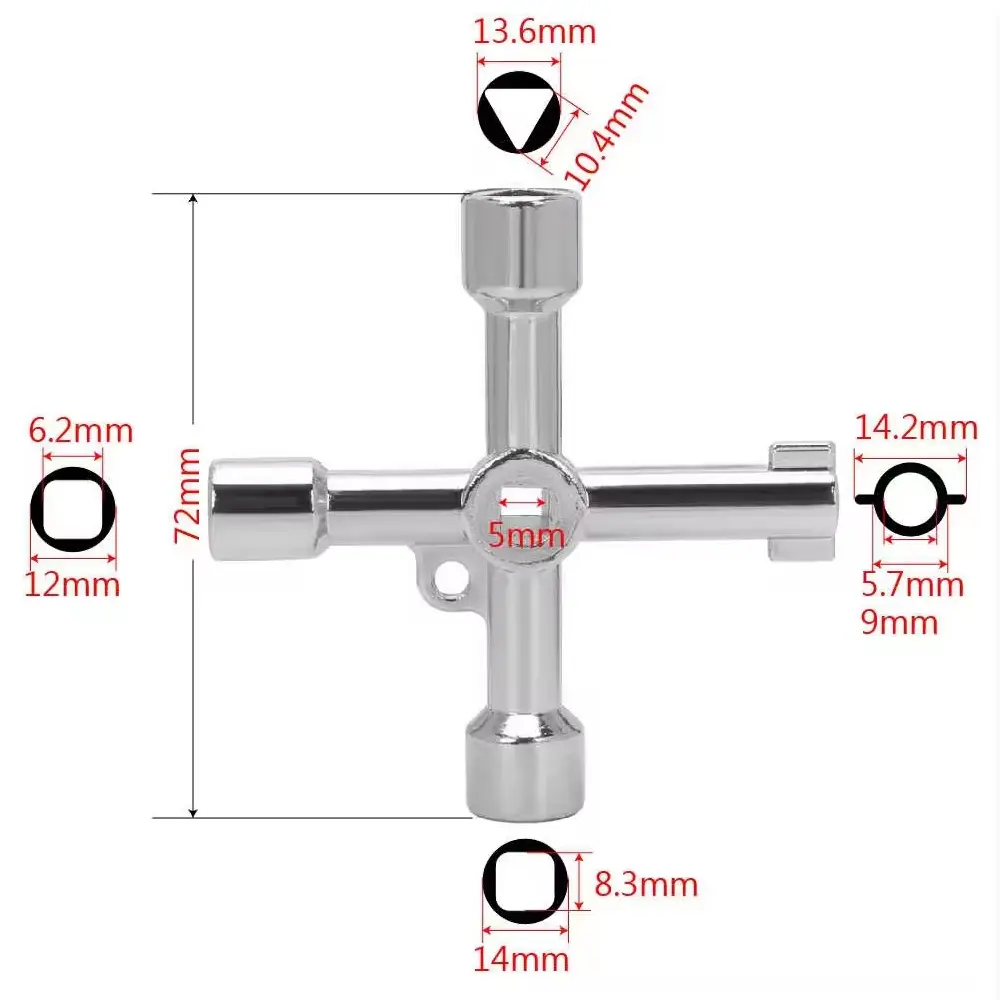 High-Quality Cross open key Key Galvanized wrench square triangle Manufacturer, Factories