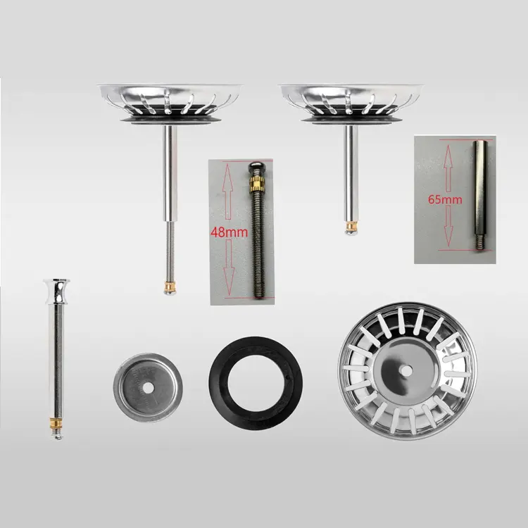 China adjustment kitchen sink strainer and stopper  Stainless Steel Kitchen Manufacturers, Factories